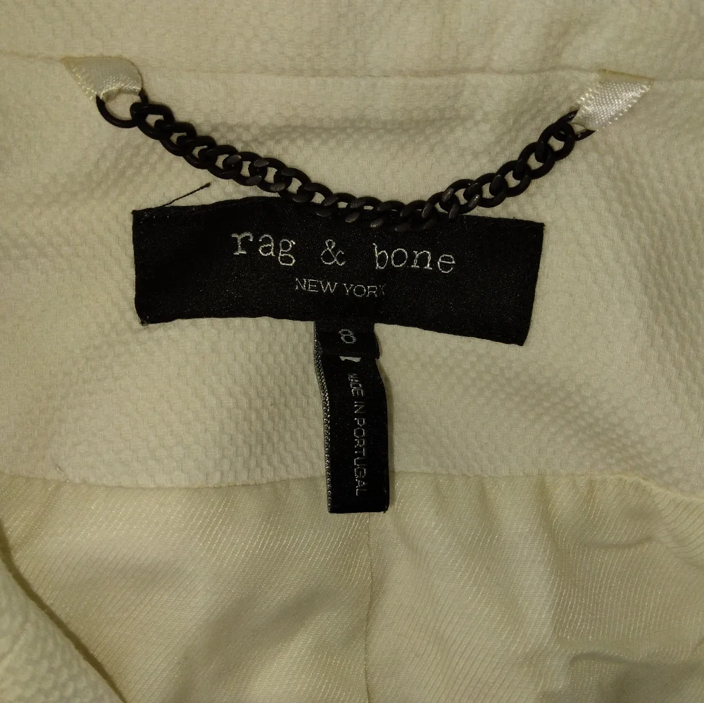 Rag & Bone Redgrave Blazer in Vanilla Size 8